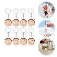 thumbnail image 3 of 8pcs Kindergarten Gifts Hand-painted Log Chip Painting DIY Key Chain Pendants, 3 of 8