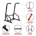 thumbnail image 4 of Sunny Health & Fitness Multifunction Dip Station Strength Bar - SF-XF921050, 4 of 9