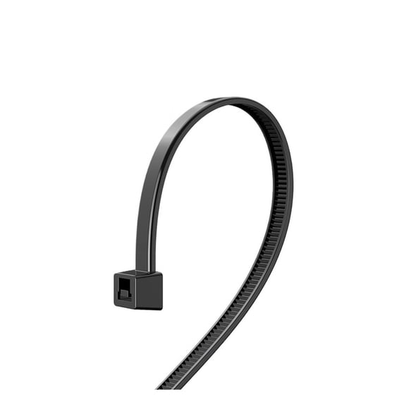 100 Pack Heavy Duty Black Cable Zip Ties - 12 Inch Strong Plastic Wire Ties with 70Kg Tensile Strength, UV Resistant