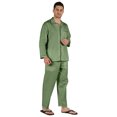 thumbnail image 2 of Inkmeso Pyjama en Coton pour Homme, Tenue de Nuit Unie, Ensemble de Détente Haut et Bas, 2 of 7