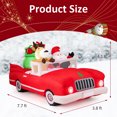 thumbnail image 3 of Gymax 7.7 FT Long Christmas Inflatables Lighted Xmas Inflatable Santa Claus, 3 of 10