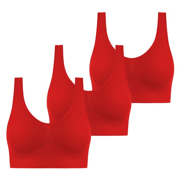 Birdeem 3 Pcs Soutien-Gorge Confortable Sans Armature Respirant pour Femmes