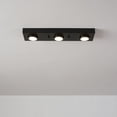 thumbnail image 3 of Globe Electric 3-Light Matte Black LED Integrated Track Lighting, Industrial Style, 3 of 8