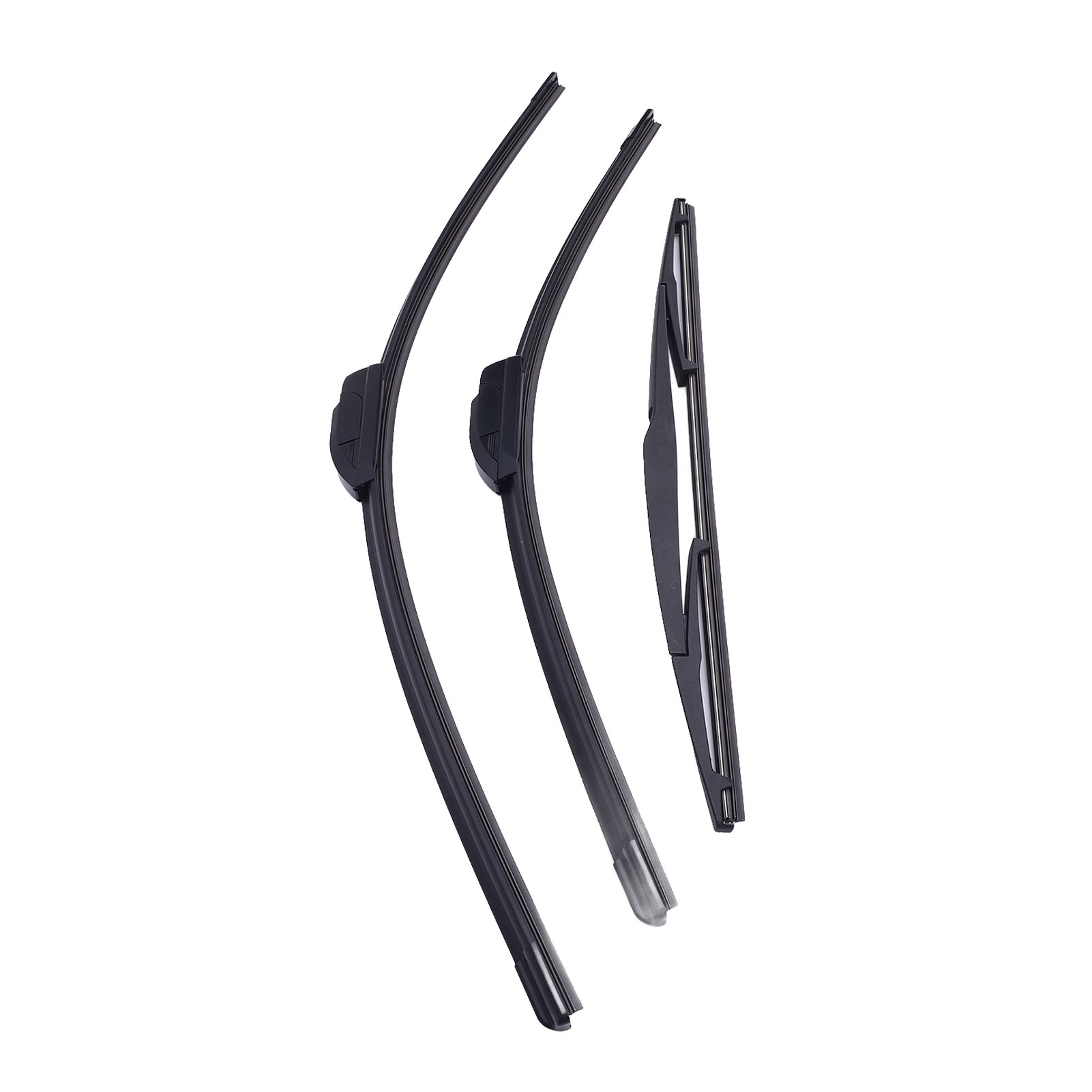 Windshield Wiper Blades Set, Car Windshield Wiper Blades Left Hand Drive Sturdy Rubber Reduce Noise 26in 22in 16in  for Vehicle