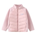 thumbnail image 1 of RXIRUCGD Manteau à Manches Longues pour Enfants, Col Rond, Bas en Peluche (Rose, Taille : 7 Ans), 1 of 4