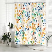 Shower Curtain Fabric Shower Curtain With 12 Hooks Weighted Shower Curtain Hem Bathroom Shower Curtain Watertight Shower Curtain