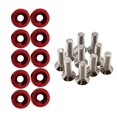 thumbnail image 4 of DYNWAVECA 20 Pieces M6 Car Modification Screws Gasket Set, Bolts Screws License Washer Bolt, Engine Concave Screws , Red, 4 of 6