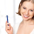 thumbnail image 2 of MesaSe 2Pcs Denture Brush Dual Toothbrushes False Cleaning Tools Blue White, 2 of 7