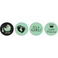 thumbnail image 2 of Darling Souvenir 190 Pcs DIY Candy Chocolate Labels Its A Girl Theme Stickers-Mint, 2 of 2
