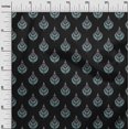 thumbnail image 2 of oneOone Viscose Chiffon Fabric Leaves & Floral Block Decor Fabric Printed BTY 42 Inch Wide, 2 of 4