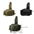thumbnail image 4 of VONKY Sacs d'Articles de Pêche Multifonctions Épaule Simple Bandoulière Portable Équipement Utilitaire Sac de Rangement Extérieur Sac à Main Noir, 4 of 6