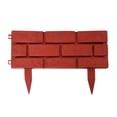 thumbnail image 2 of Dvkptbk A Holder 4Pcs Plastic Brick Effect Lawngarden Edging Fence Shrubpath Fencing Border Home Decor, 2 of 9