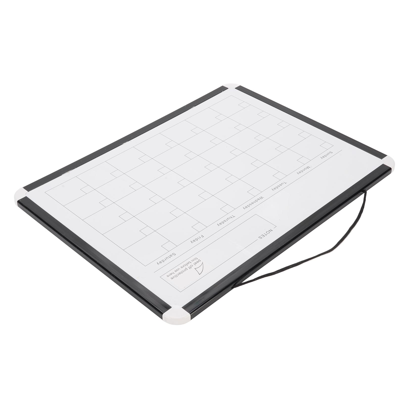 Wall Monthly Calendar Dry Erase Whiteboard Wall Magnetic Portable Double Sided White Board with Black Aluminium Frame for Home