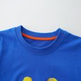 thumbnail image 4 of Penkiiy T-Shirts Garçon Tout-Petit Manches Courtes Hauts Décontractés T-Shirt Graphique Col Rond Été Âge pour 2-7 Ans Bleu pour 6-7 Ans, 4 of 5