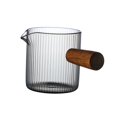 thumbnail image 3 of Coffee Milk Cup with Wooden Handle Stirring Cup Clear High Temperature Resistant Style B 100ml, 3 of 8