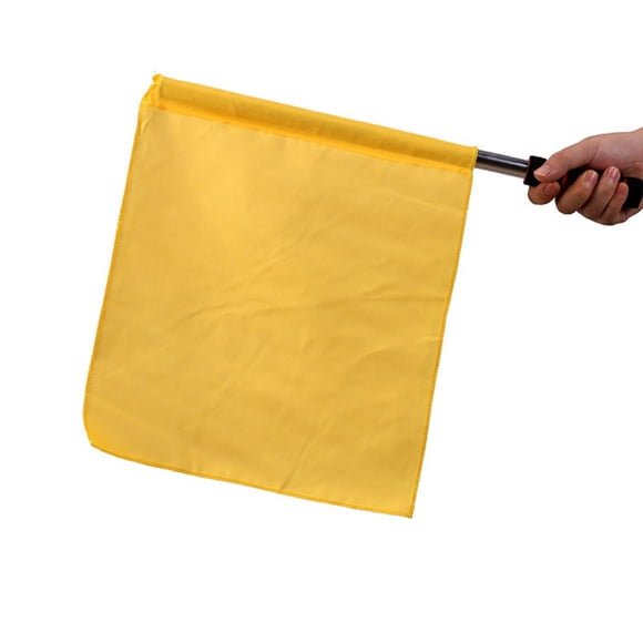 35*31cm Soccer Referee Flags Red Green Yellow White Football Linesman Flags Sports Game Referee Equipment Durable Sporting Goods