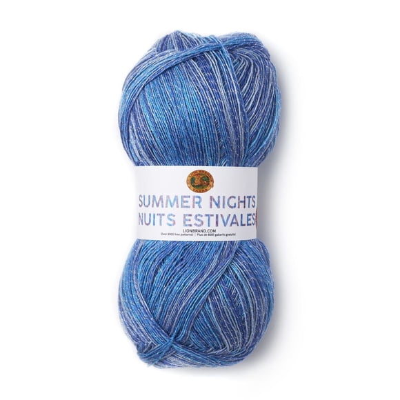 Lion Brand Yarn 512-300 Summer Nights Bonus Bundle Cast Away Metallic Yarn