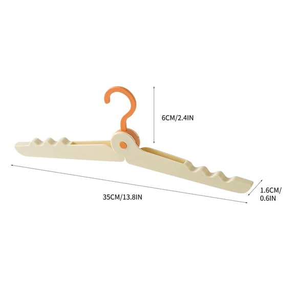 Portable Folding Clothes Hangers Folding Clothes Hanger Portable Travel Multi Functional Plastic Clothes Hanger