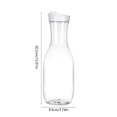 thumbnail image 3 of EGNMCR Closet Organizers and Storage Plastic Water Carafe With Flip Lid Base Juices Containers Clear Plastic Pitcher For Water Iced Tea Juices Beverage Cold Brew And Bar Plastics Water Carafe, 3 of 6