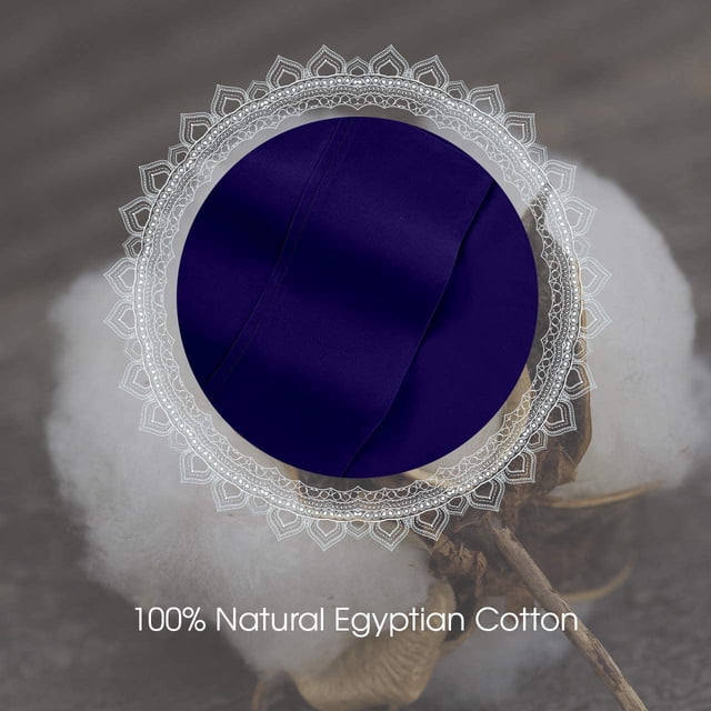 500 Thread Count 4 Piece Quality Sheet Set 30 Inch Deep Pocket 100% Egyptian Cotton Solid Pattern