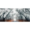thumbnail image 2 of Tableau à toile imprimée Design Art Paysage photographique Rue dans forêt mystique, 2 of 2