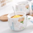 thumbnail image 4 of Ceramic Sugar Bowl With Lid, Porcelain Sugar Pot With Spoon, Small Salt Pot, Storage Jar , For Coffee Bar, Restaurant-White-3 Set, 4 of 8