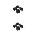 thumbnail image 3 of Baohd 50pack/lot Multi-color Fabric For Wide Application In Weddings And Parties Hats Fiber Realistic Appearance Soft Texture Black 4.5cm 2Set, 3 of 6
