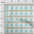 thumbnail image 1 of oneOone Cotton Flex Fabric Leaves & Lotus Block Printed Fabric 1 Yard 40 Inch Wide, 1 of 4