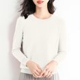 thumbnail image 2 of Yuyuzo Long Sleeve Shirts for Women Crewneck Ribbed Knit Sweater Tops Solid Color Loose Pullover, 2 of 5