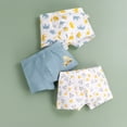 thumbnail image 2 of MIASHUI Boys Comfortable Underwear Cute Cartoon Print Boxer Briefs Underpants 3 Pack,3-4 Years, 2 of 3