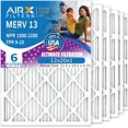 thumbnail image 1 of AIRX FILTERS WICKED CLEAN AIR 12x20x1 MERV 13 Electrostatic Pleated Air Conditioner Filter 6 Pack HVAC AC Furnace Filters, 1 of 4