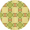 thumbnail image 1 of Ahgly Company Machine Washable Indoor Round Transitional Dark Golden Rod Brown Area Rugs, 6' Round, 1 of 7