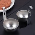 thumbnail image 4 of Kilougeis Clearance Egg Boiler Egg Egg Steamer Rack Maker Egg Boiling Spoon Egg Steamer Spoon Cup Bbq Egg Cookware Pan Steamed Non Eggs Kitchen Gadget Black Stainless, 4 of 6
