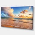 thumbnail image 2 of Beautiful Cloudscape over Beach - Large Beach Canvas Wall Art, 2 of 4