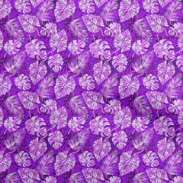 oneOone Viscose Chiffon Purple Fabric Tropical Leaf Sewing Craft Projects Fabric Prints By Yard 42 Inch Wide