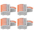 thumbnail image 3 of Connecteurs de Fil Compacts 20Pcs, SPL 1 en 5 sur le Connecteur Rapide de Type Push, Cuivre de Séparation et Borne de Fil de Matériel de PC, 3 of 8