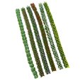 thumbnail image 4 of lionlar 6x Miniature Colorful Flower Strips Bush Model for Railway Train Diorama 1cm 1cm wide, 4 of 9