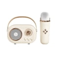 thumbnail image 2 of Feltree Mini Karaoke Machine Karaoke Machine for Kids and Adults Cute Karaoke with Microphone Set Portable Bluetooth Speaker with Microphone Retro Handheld Style For, 2 of 8