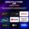 thumbnail image 4 of Raxxio MAG555 Google TV Box - Lecteur Multimédia Android TV avec Wi-Fi Double Bande, Bluetooth 5.0 - Google TV Streamer 4K HDR Films, Émissions, Diffusion en Direct TV, Commande Vocale avec l'Assistant Google Intégré, 4 of 8