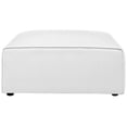 thumbnail image 2 of Modway Mingle Modern Style Polyester Fabric Ottoman in White Finish, 2 of 4