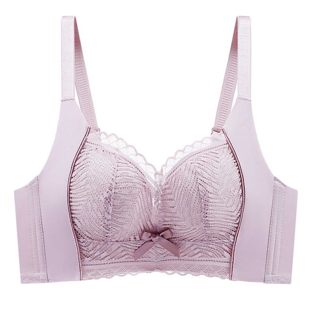 Timegard Bras for Women Adjustable Strap Wireless Lace Full-Coverage Comfort Everyday Bras with Support