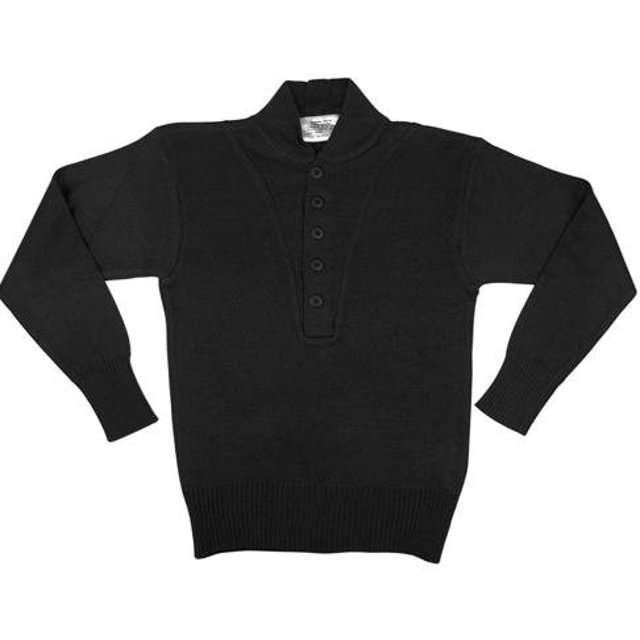 Rothco Style G.I. Pull Acrylique 5 Boutons - Noir, Petit