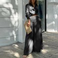thumbnail image 3 of Tenue pour Femmes à Manches Longues, Chemise Unie Tendance et Pantalon de Complet, Tenue Élégante de Bureau Décontractée, Mode, Complet Confortable, 3 of 5