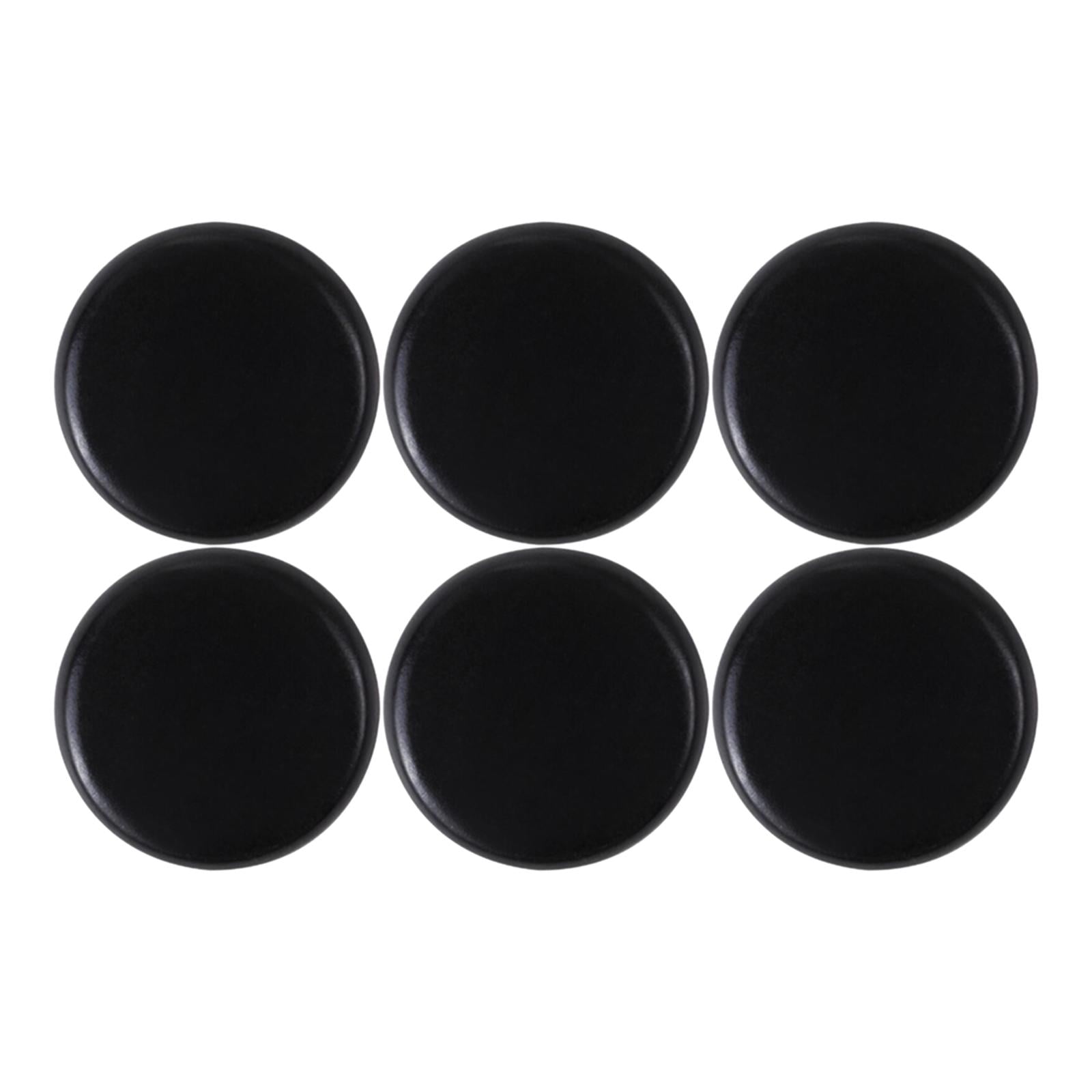 6 Pcs Large Hot Stones Massage Stones Set Basalt Hot Rocks Stones for Home Spa - 6 x 6cm