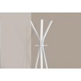 thumbnail image 2 of Monarch Specialties Coat Rack, Hall Tree, Free Standing, 3 Hooks, Entryway, 72"h, Bedroom, Metal, White, Contemporary, Modern, 2 of 4