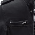 thumbnail image 4 of Babysbule Veste d'Hiver pour Hommes Taille Plu Mode Décontractée Col à Revers Veste en Polaire Manches Courtes à Capuche TG, 4 of 4