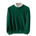 thumbnail image 1 of cfhntfmh Sweaters for Men Soft Crewneck Basic Thermal Shirts Comfy Long Sleeve Knitted Pullover Sweaters Fall Winter Loungewear, 1 of 6