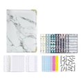 thumbnail image 3 of Notebook Binder with Label Stickers for budget planner organizer leather Cash Bills Budgeting Expense Saving White, 3 of 8