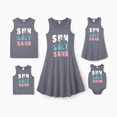 thumbnail image 1 of PatPat Family Matching Letter Print Sleeveless Tank Top or Tank Dress Set, 1 of 6