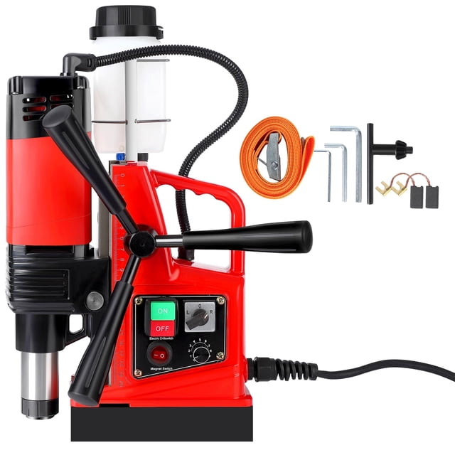 AKDSteel Powerful Magnetic Drill Press, Portable Electric Drilling Machine For Metal Surfaces, Suitable For Industrial And Home Use